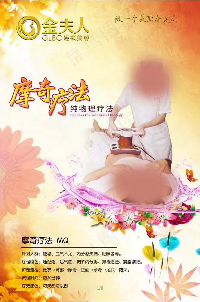 美容院项目海报(4252X6378(DPI:180))psd模版下载