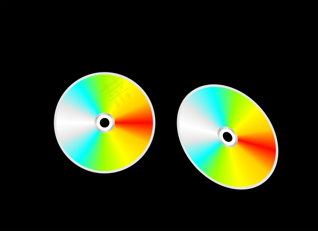 反面光盘cdr矢量模版下载