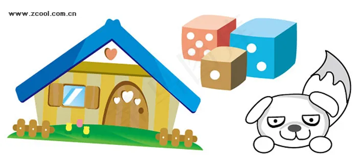 韩国长的可爱的矢量插画- 1