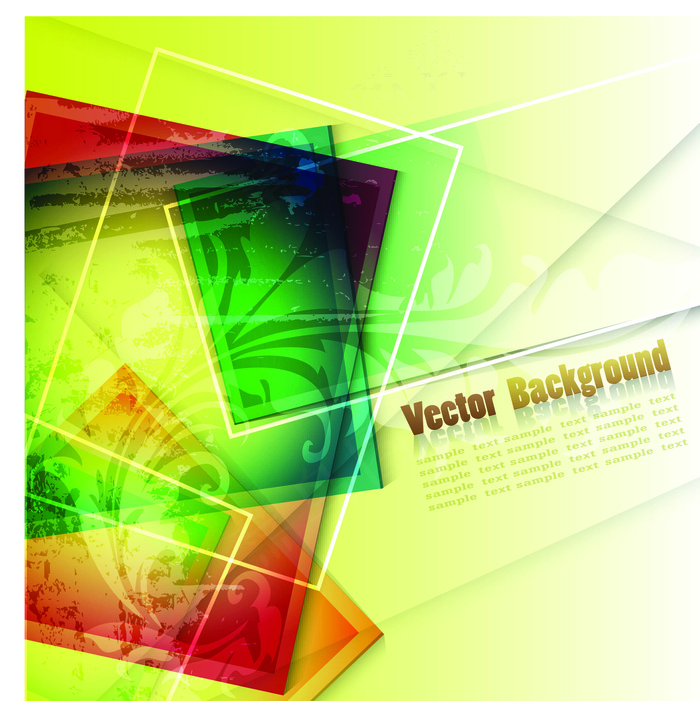 时尚潮流花纹矢量素材下载