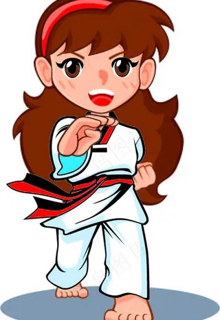 跆拳道小人图片