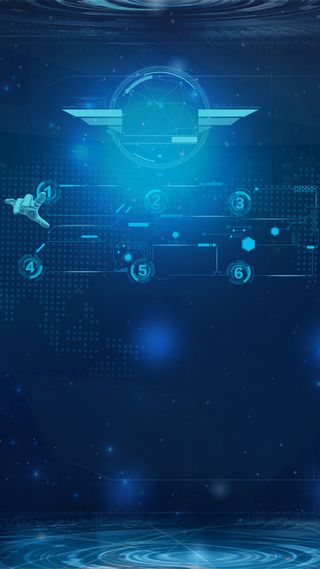 未来科技感大气蓝色海报H5背景