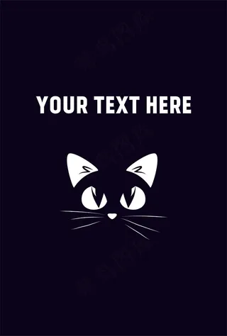 卡通动物猫咪手机壳图案设计