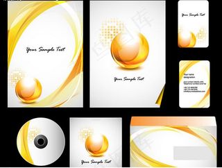 企业vi画册封面矢量素材