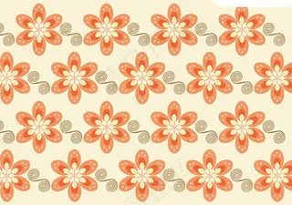 时尚花朵背景矢量图片 AI