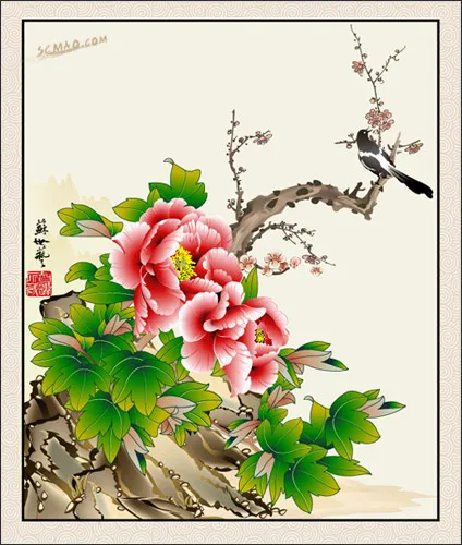 通过细腻的笔法，密切关注细节特征的...ai矢量模版下载