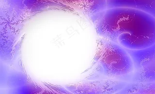 紫色梦幻相框图片