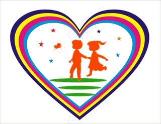 手挽手标志 爱心标识