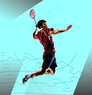 羽毛球 林丹 蓝色