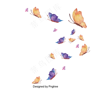 卡通手绘抽象蝴蝶图案卡通手绘抽象蝴蝶图案