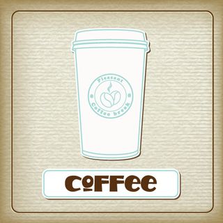 贴纸特效咖啡杯矢量图4