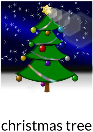 圣诞树的上色