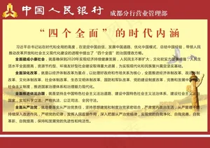 人民银行展板