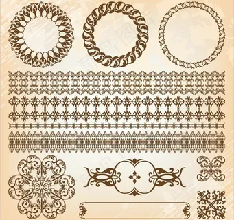 欧式花纹图片
