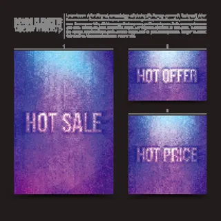 炫彩几何背景卡片