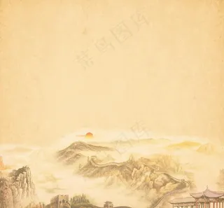 长城背景图图片