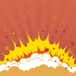 漫画手绘爆炸气泡矢量素材