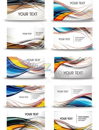 科技商务名片矢量素材