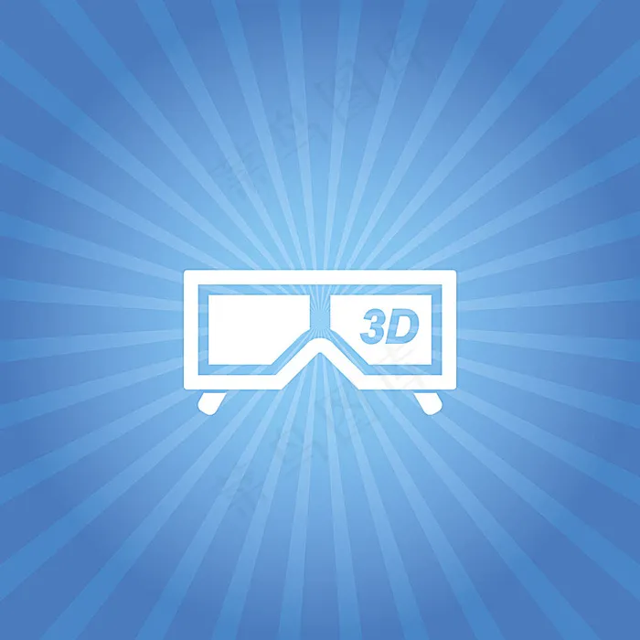 3d眼镜背景eps,ai矢量模版下载