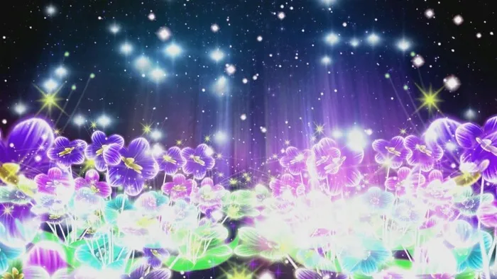 唯美LED花雨背景