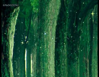 绿色树林荧光特效