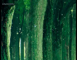 绿色树林荧光特效