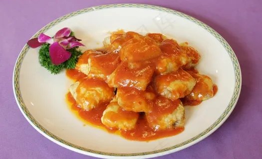 茄汁夹沙肉图片 茄汁夹沙肉图片