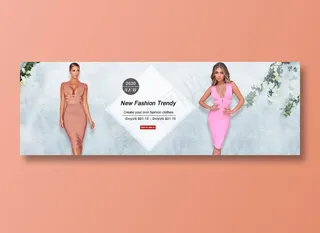 女装简约banner图