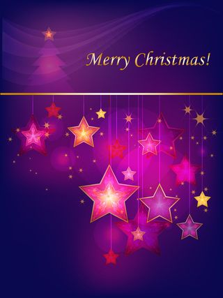 炫丽圣诞背景矢量素材