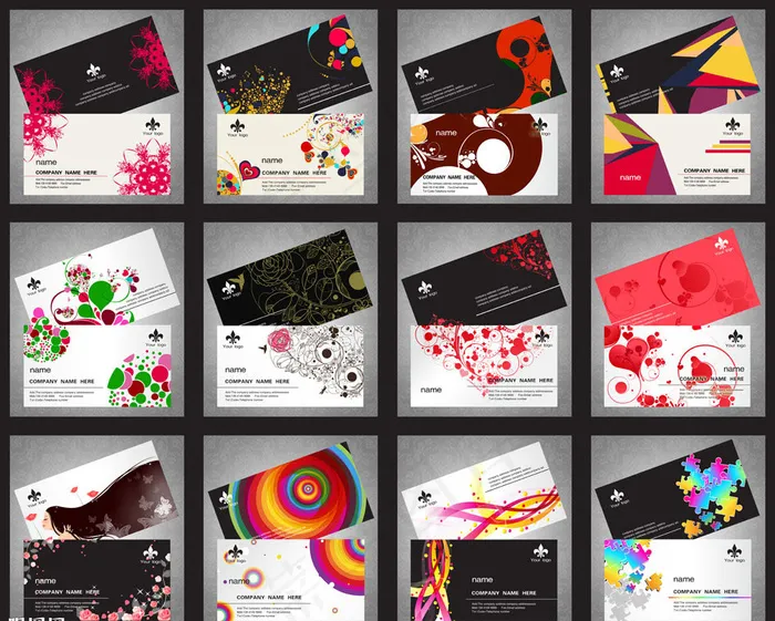 时尚高档商业名片psd模版下载