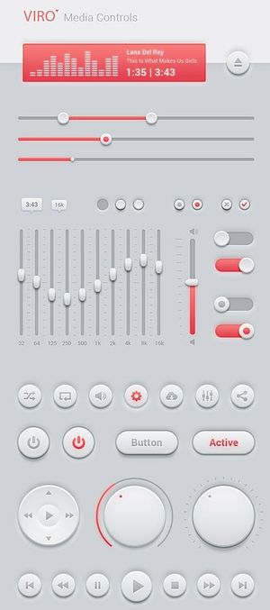 viro媒体控制工具包psd分层