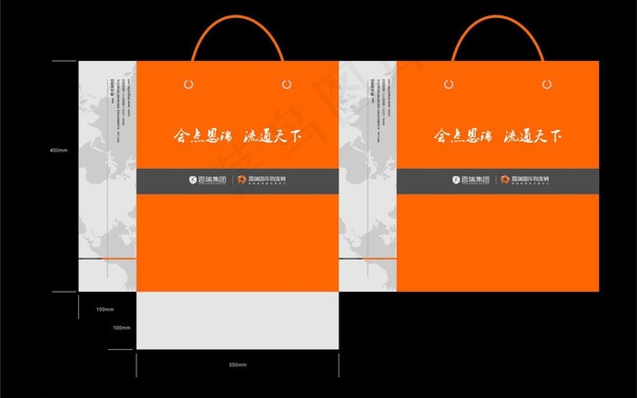 手提纸袋图片cdr矢量模版下载
