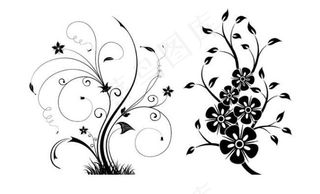 花纹花藤笔刷素材