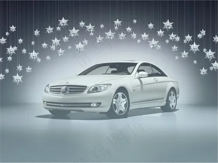 奔驰PPT背景模板