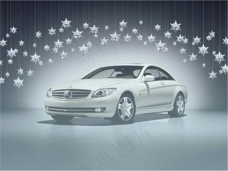 奔驰PPT背景模板