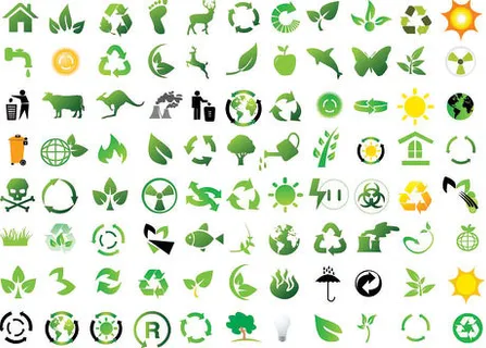 绿色环保icon素材