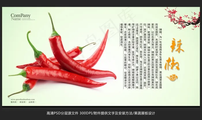 蔬菜展板设计辣椒海报招贴广告设计psd模版下载