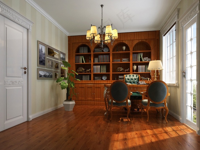 书房装修设计效果图
