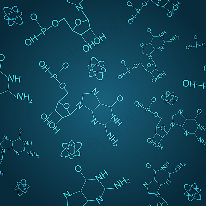 化学分子结构式背景