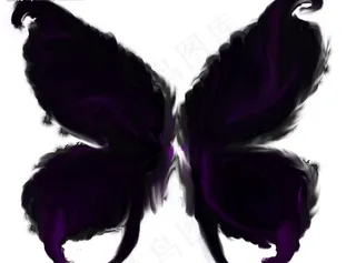 蝴蝶翅膀psd文件图片