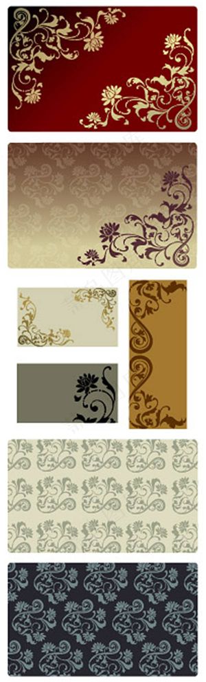 花纹花藤矢量素材