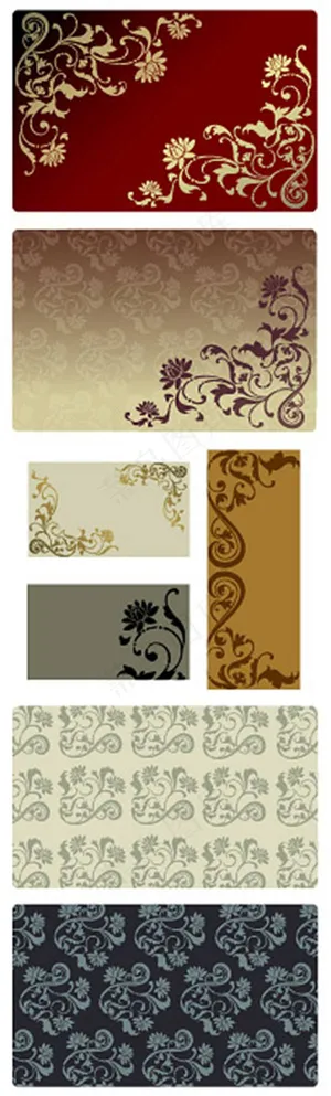 花纹花藤矢量素材