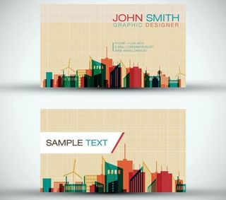 创意名片设计矢量素材