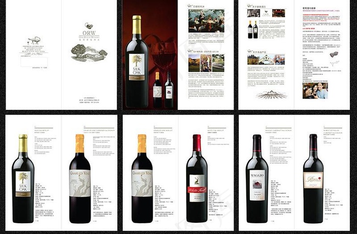 红酒画册图片