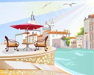 海边的咖啡座