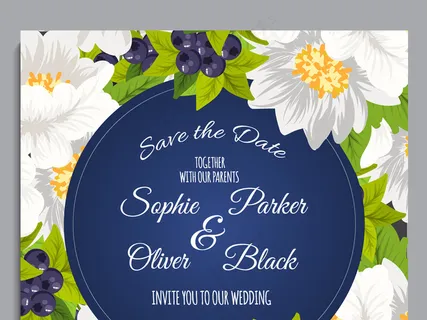 手绘精美时尚花卉花纹背景卡片矢量素...