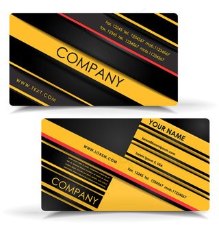 时尚简约名片矢量素材