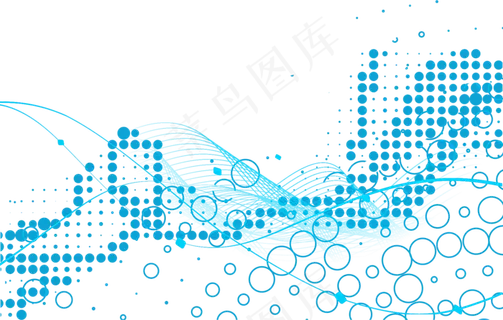 蓝色科技科幻线条地球抽象背景元素