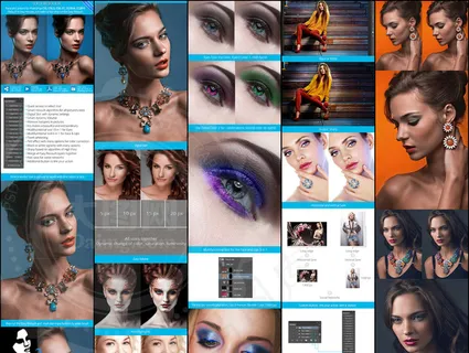 人物肖像后期商业精修磨皮PS动作