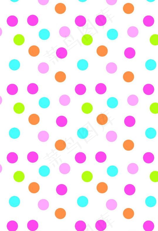 彩色波点图片